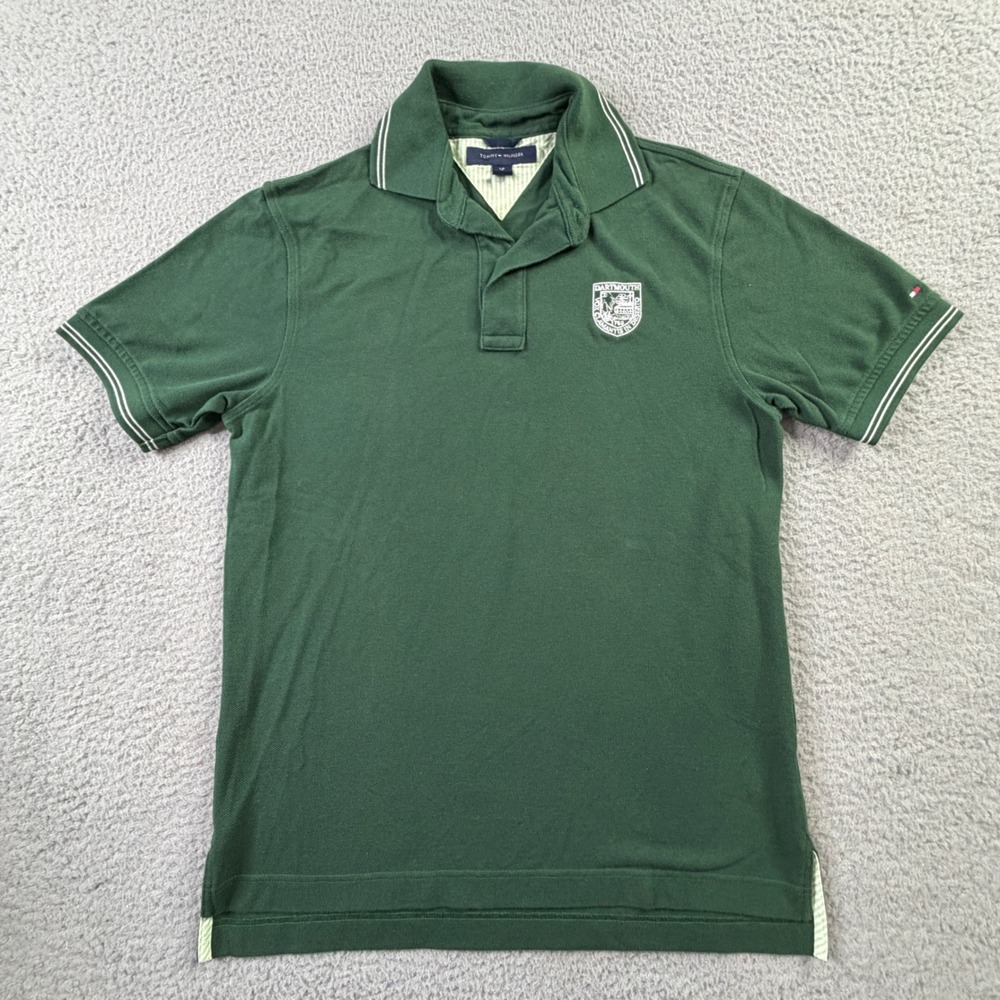 VTG Tommy Hilfiger Dartmouth College Crest Golf Polo Made in Hong Kong Mens S